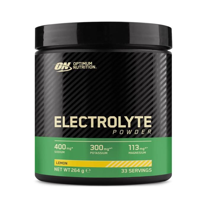 Electrolyte Powder 264g Citron Optimum Nutrition Boisson Energetique pour le Sport