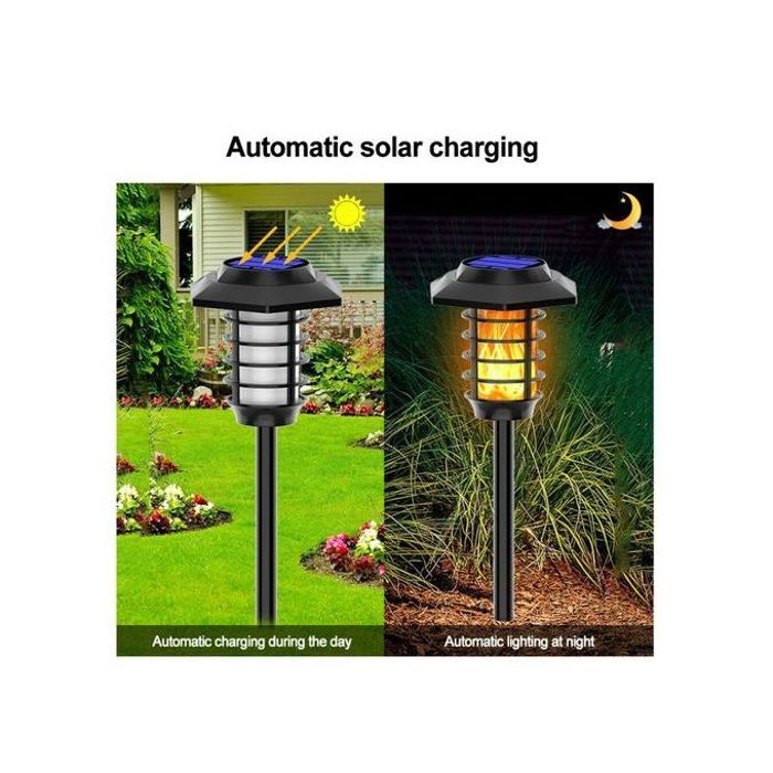 Lampe torche solaire étanche éclairage extérieur de jardin