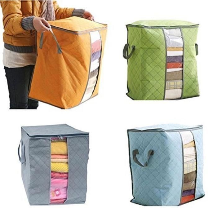 Sac d'organisation multifonctionnel pour vêtements et couvertures (Couleur aléatoire)