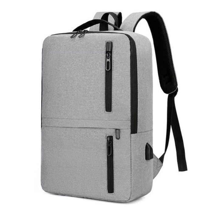 Sac à dos intelligent Port USB  élégants Bookbag 15.6 " - Gris
