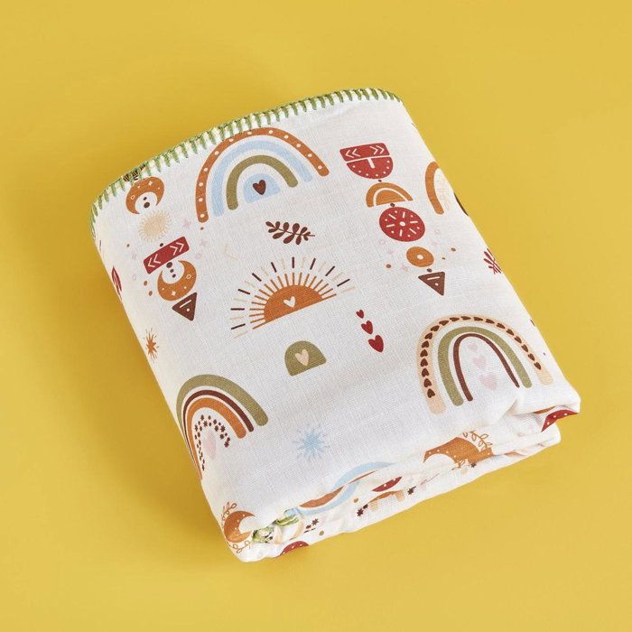 Couette - Miller - 100% Coton - 90x100 cm - Jaune - Certifié OEKO-TEX