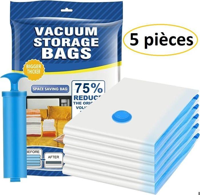 Sac de Rangement - Non spécifié - Pack de 5 - Anti-odeur - Imperméable - Sous-vide