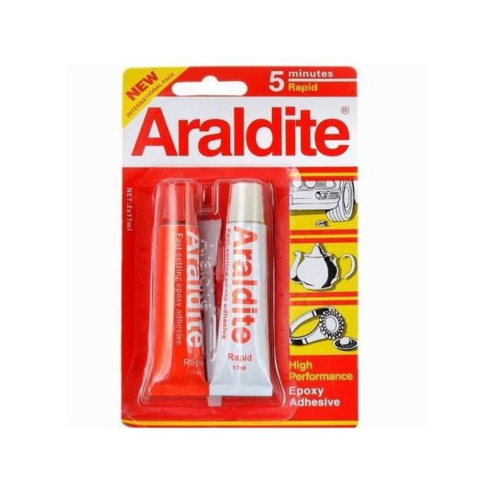 Araldite colle adhésif pour bois, ménage, verre, bijoux