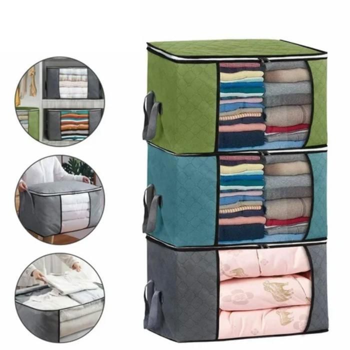 1 pièce sac de rangement pour vêtements simple 50x60x35cm (Couleur aléatoire)