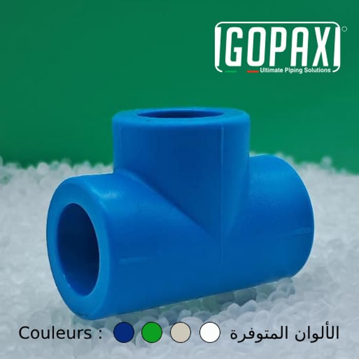 Raccord en T - PPR - 20mm - Sachet de 20pcs - Résistant à la chaleur - Étanchéité parfaite