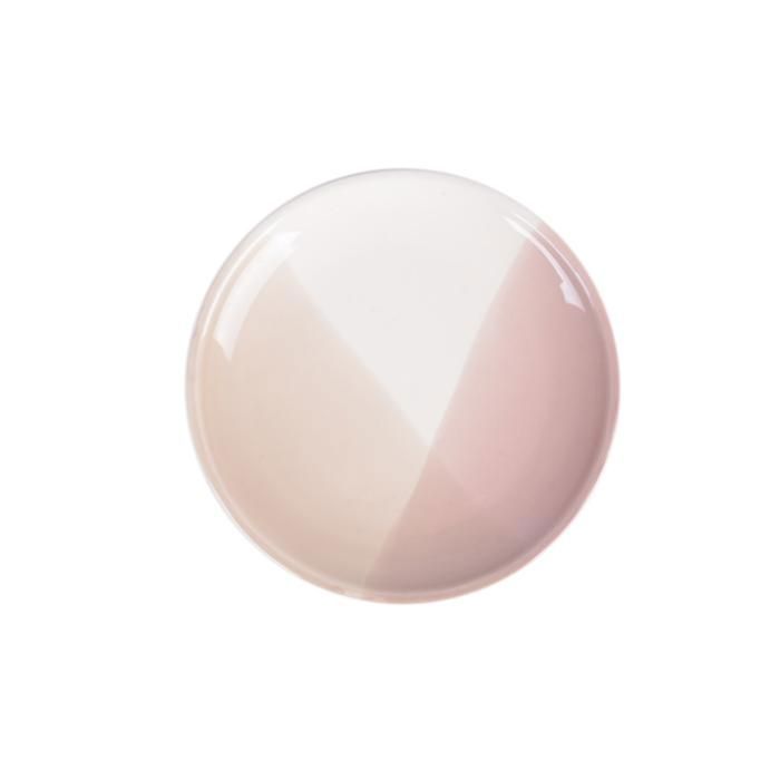 Assiette - SERENA - MOYENNE - Grès - Rose - Beige-20cm