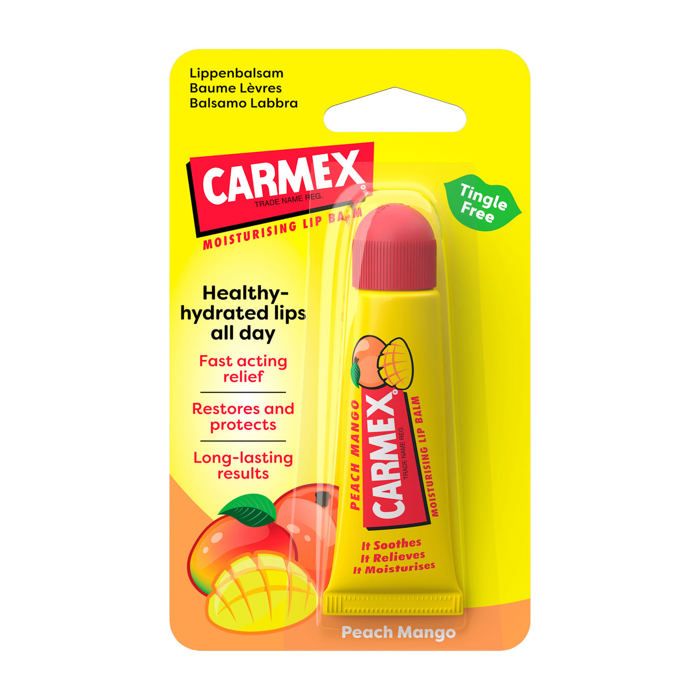 Baume à lèvres Carmex Pêche Mangue en tube, 10 g