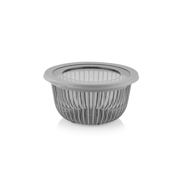 Boîte de rangement ronde Poly line 1 l bnm-7512 - Gris