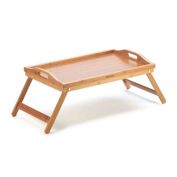 Plateau Pliable - Quttin - BQ-8088 - Bois de Bambou - 50 x 30 cm - Marron
