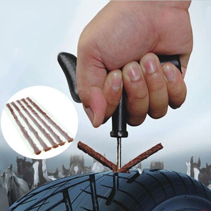 5 x 20cm mèches pour réparation de pneus Tubless insert string de bouchons