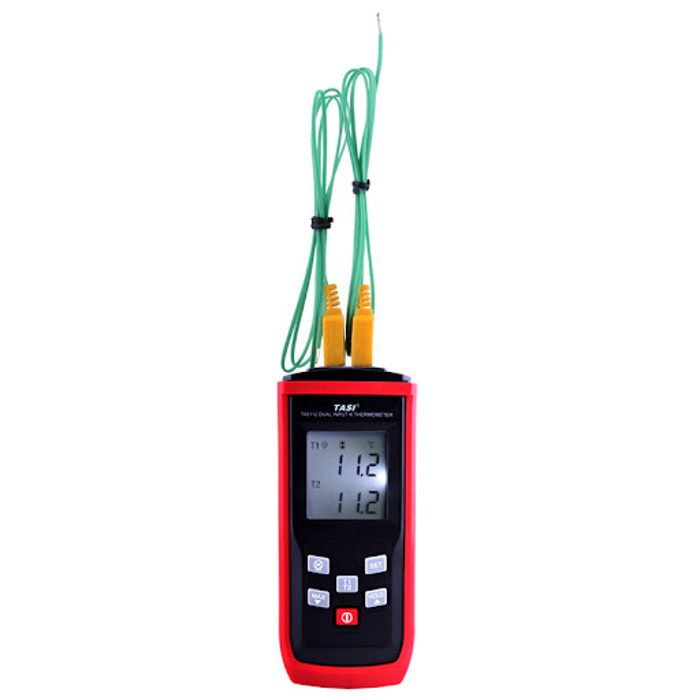 Thermomètre à thermocouple numérique à deux canaux