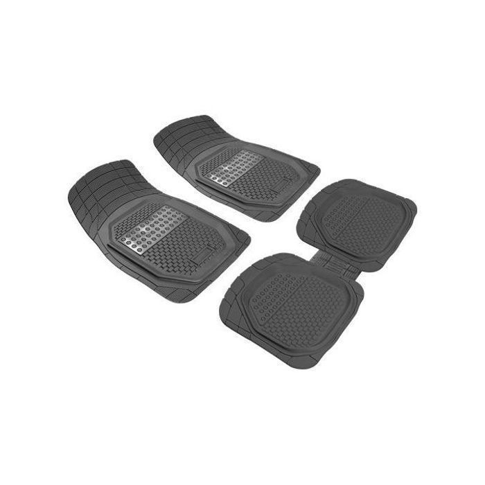 Tapis standard pour voiture - MARQUE - 4 pièces - Antidérapant - Caoutchouc - Universel