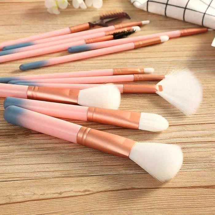 Ensemble de pinceaux - Bh Cosmetics - Rose Romance - 12 pièces - Multifonctionnel - Haute qualité