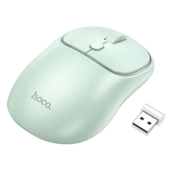 hoco GM25 Souris sans fil,double mode Business 2,4 G, 1 600 DPI - Vert