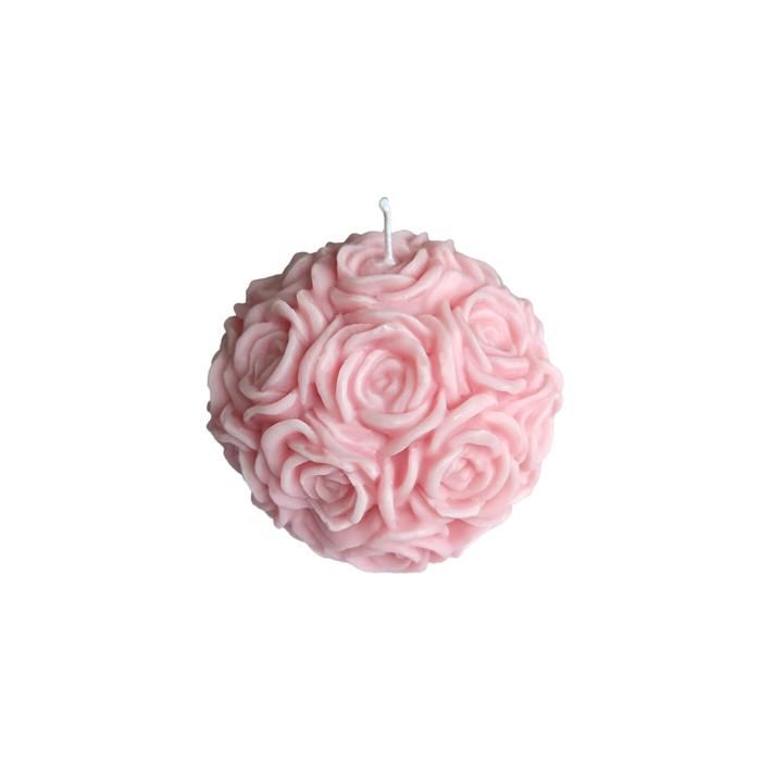 Bougie parfumée - PAFMEES - Boule de rose - 160 g - 7,5 cm - Élégance chic