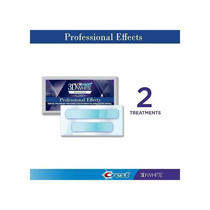 Crest 3D Whitestrips Professionnel  Effet 4 bandes soit = 02 sachets pour 02 jours de traitements