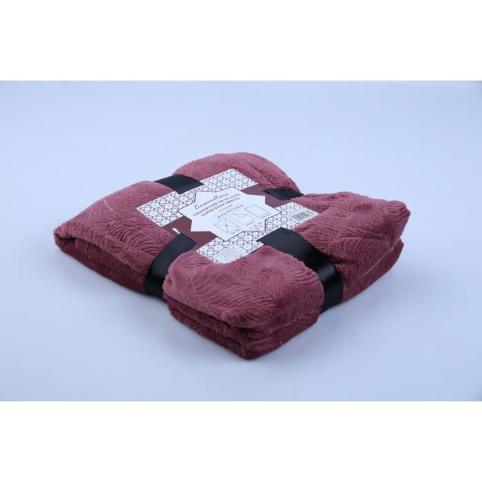 Couverture - GENERIC - B18004C - 125x150 cm - Velours gaufré - 250G - Couleur aléatoire