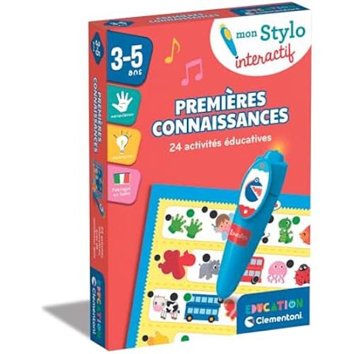 Jeu éducatif - CLEMENTONI - Interactif - 24 activités - 250 quiz - Pour enfants de 3 à 8 ans
