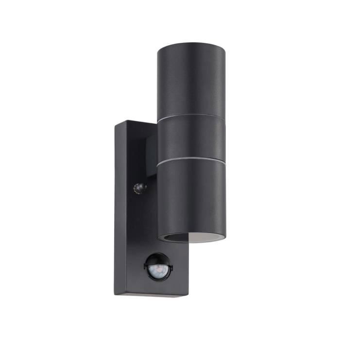 EGLO Applique LED à capteur d'extérieur Riga 5 2x3 W Anthracite