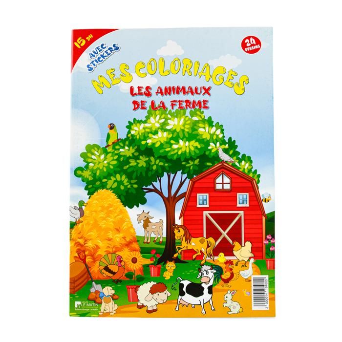 LIVRE COLORIAGE COLLECTION LES ANIMAUX DE LA FERM