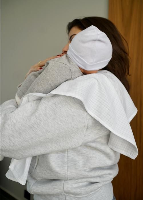 Sweat d'allaitement et grossesse Gris chiné M
