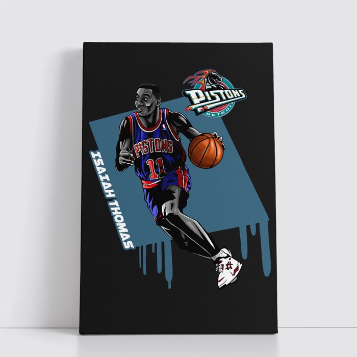 Tableau NBA sur Toile – Affiche Murale 25x40 cm avec Équipes et Joueurs Légendaires du Basket 265