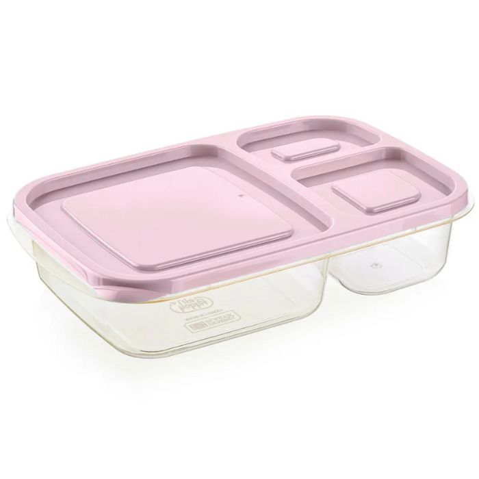 Lunchbox - HOBBYLIFE - Rose - 3 compartiments - 1,15L - Hermétique
