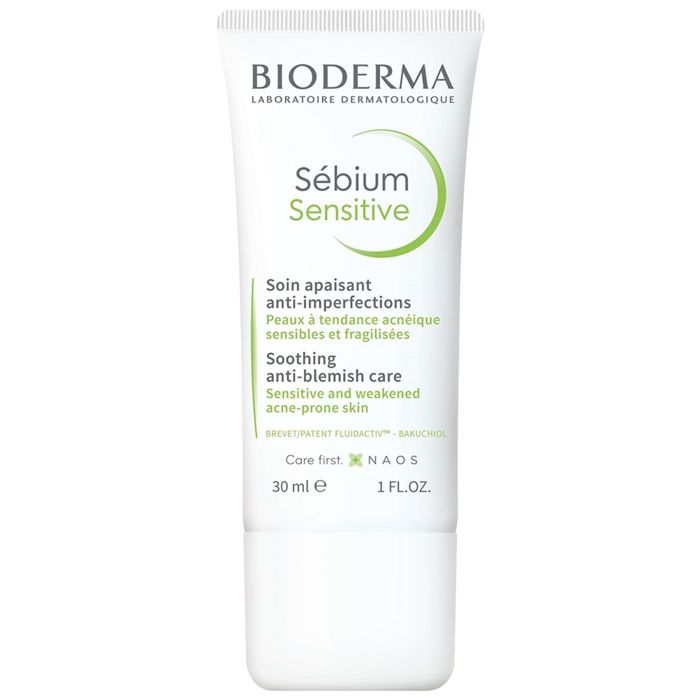 Bioderma Sébium Sensitive Crème Apaisante Anti-Imperfections Peaux Sensibles Acnéiques 30ml