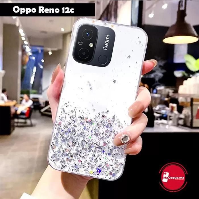 Pochette Redmi 12C Scintillante,&amp; Brillante transparent