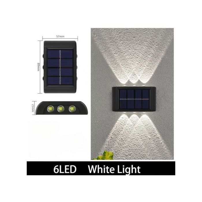 Kit 2 appliques solaires extérieures jardin véranda