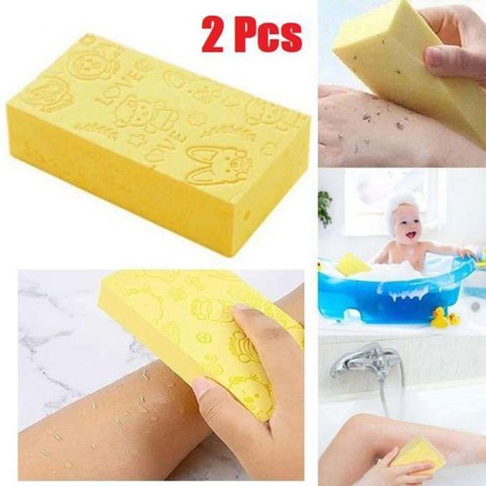 Eponge de bain - Non spécifié - 2 pièces - Douce - Hypoallergénique - Exfoliante