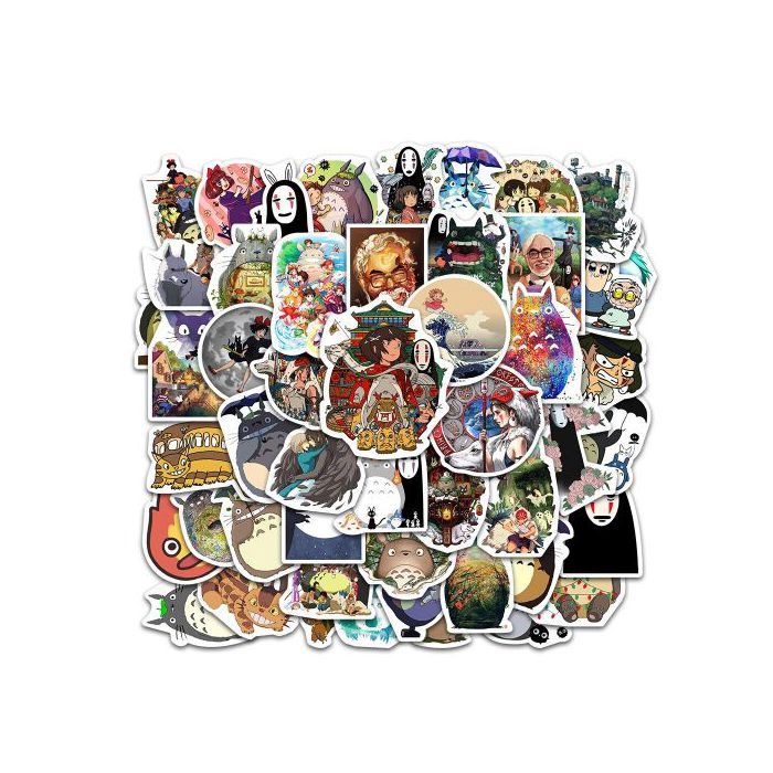 Anime Stickers Totoro Spirited Away Princess Mononoke Ghibli Hayao Miyazaki Aesthetic LOT/30 pcs