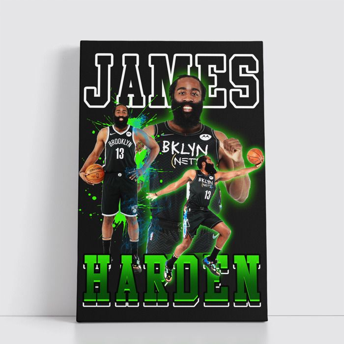Tableau NBA sur Toile – Affiche Murale 25x40 cm avec Équipes et Joueurs Légendaires du Basket 164