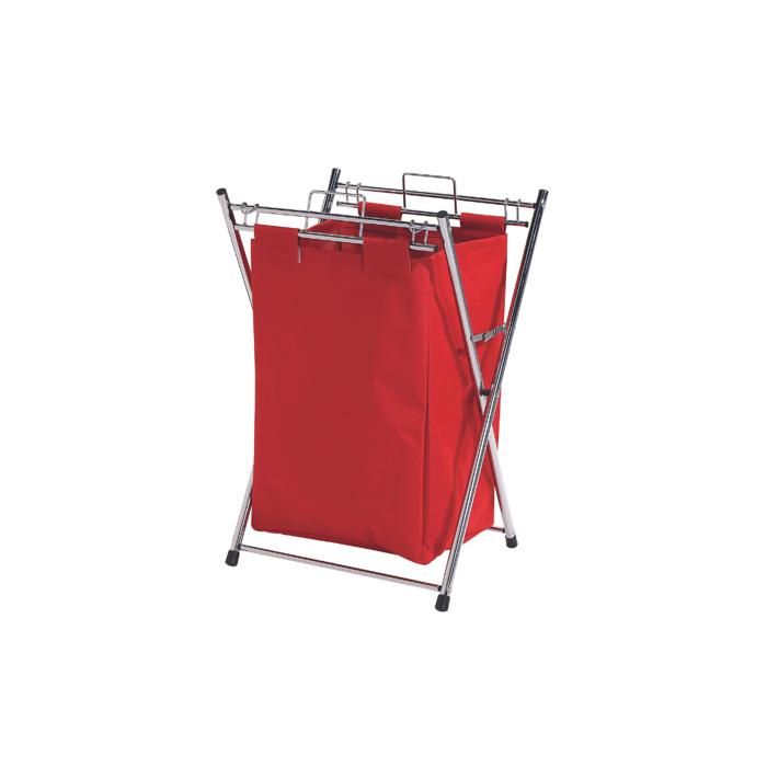 PANIER A LINGE  CHROME  NYLON  H 71CM L 46CM