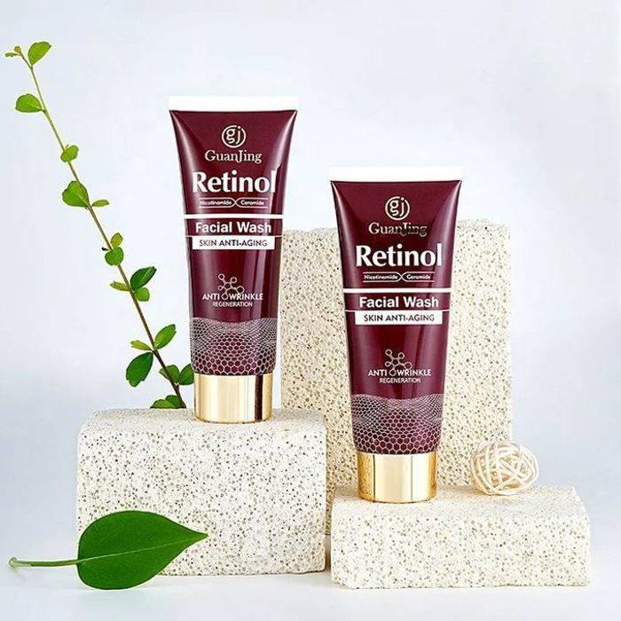 Guanjing Nettoyant pour visage au Rétinol, Nicotinamide, Anti-rides, Anti-Âge, Nettoyage en profondeur