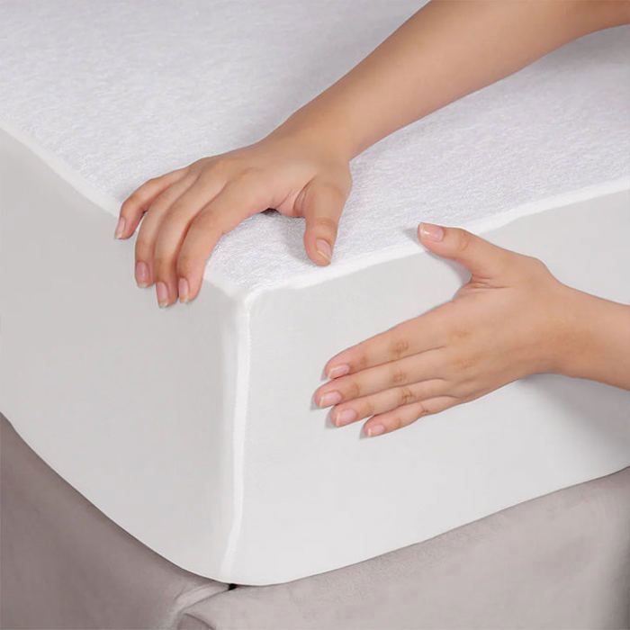 Protège-matelas - MAISON GOOD AND WELL - 140x190 cm - Imperméable - Anti-acariens - Confort thermique
