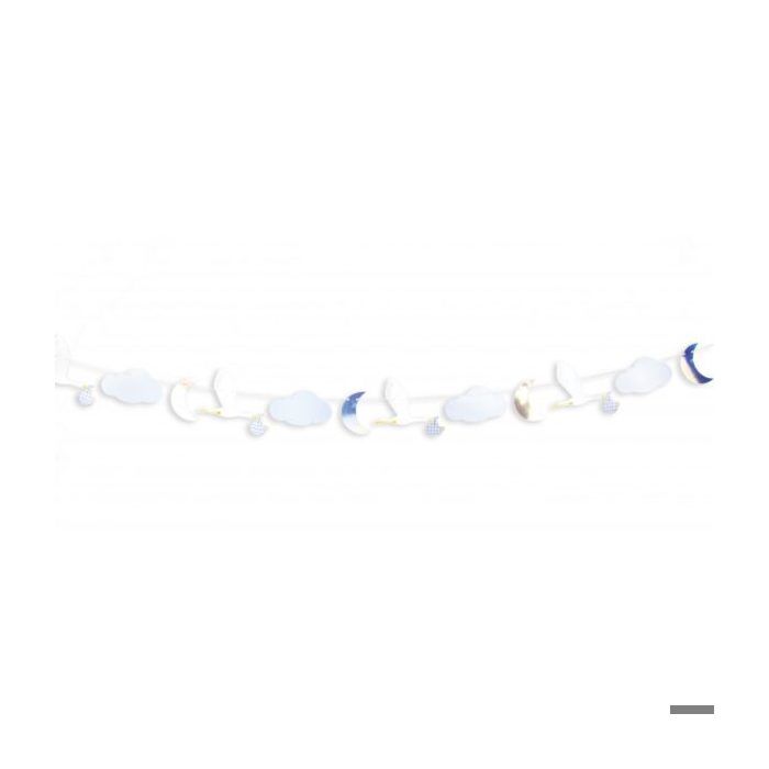 Guirlande - Pimp My Day - Cigogne Bleue - Décoration Baby Shower - Mixte - Enfant