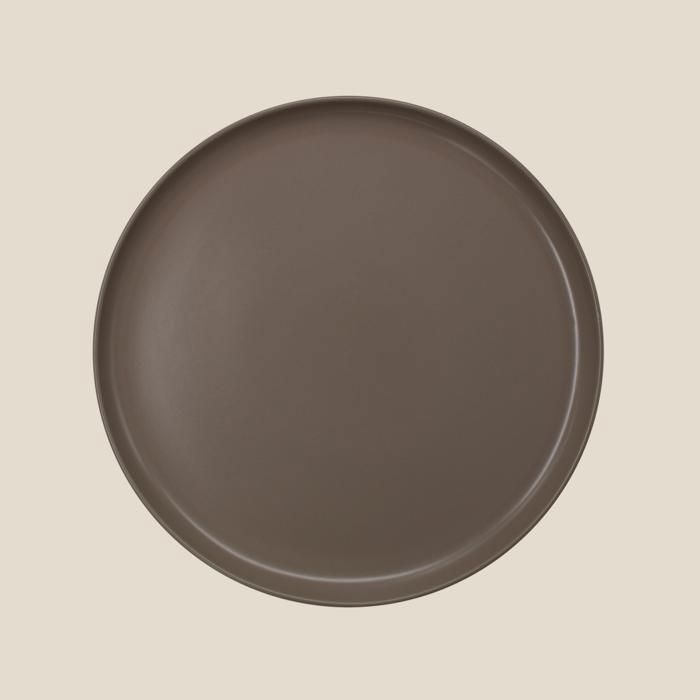 Grande Assiette PACIFICA - Grès - Beige - Effet mat-27cm