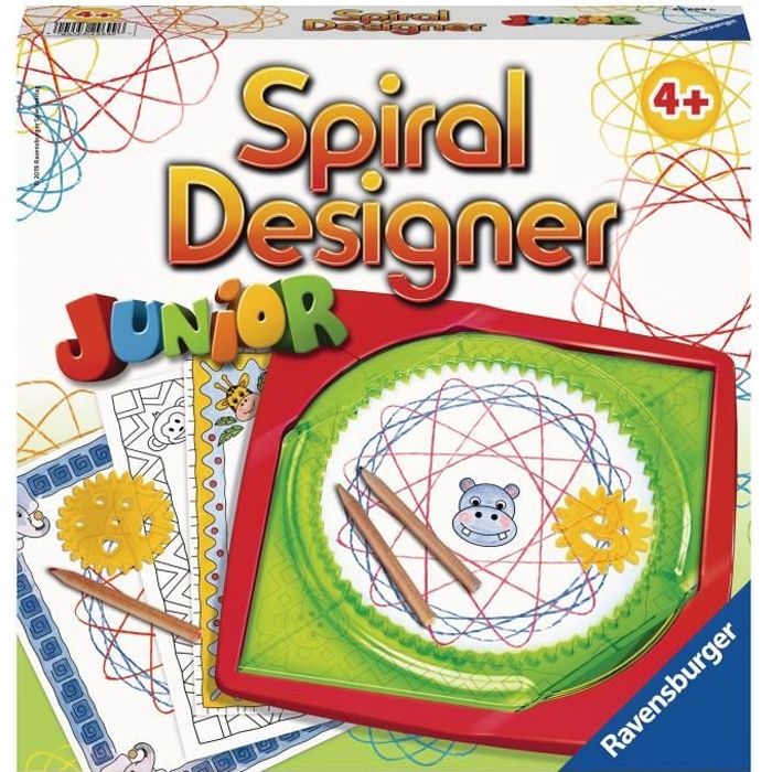 Junior Spiral Designer - Ravensburger - Dessins enfants - Mandala en spirale - dès 4 ans - Vert