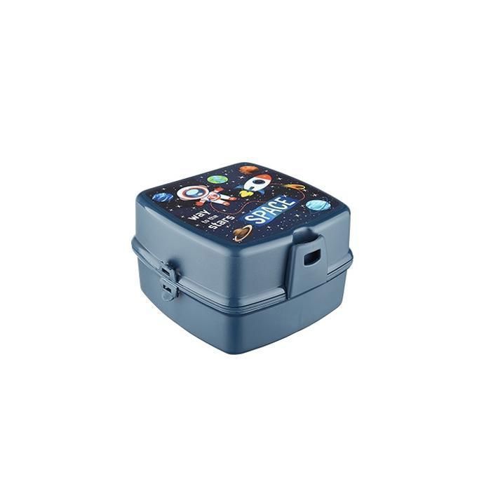 Boite à repas - LAMACOM - CT Bleu - 4 compartiments - Facile à nettoyer - Léger et portable