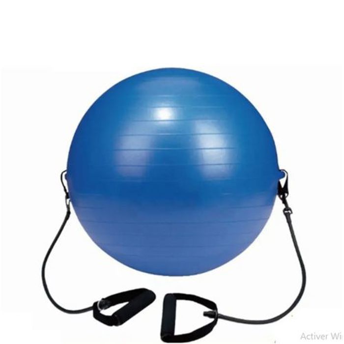 Dynamic Ballon de gym anti éclatement 65 cm avec Bandes extensibles Plus Pompe