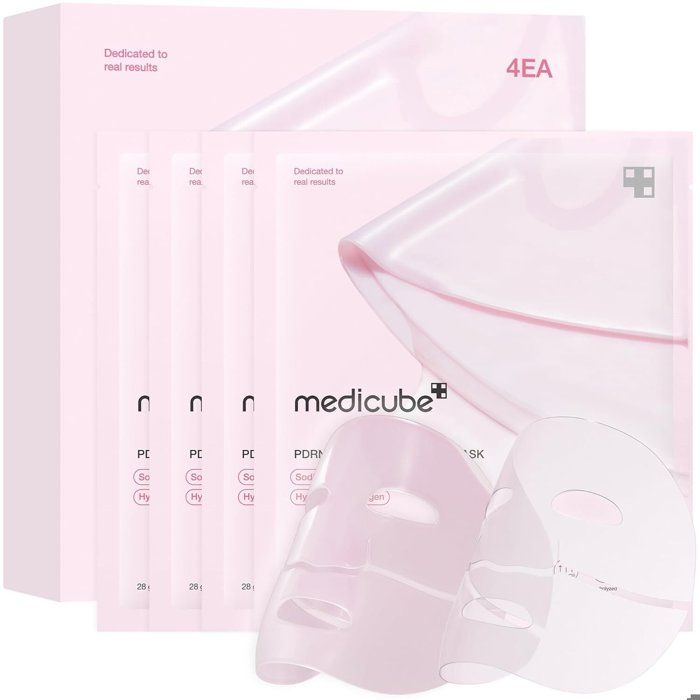 Masque - MEDICUBE - PDRN Pink Collagen Gel Mask - Pack X 4 - Hydratation - Éclat - Anti-rides