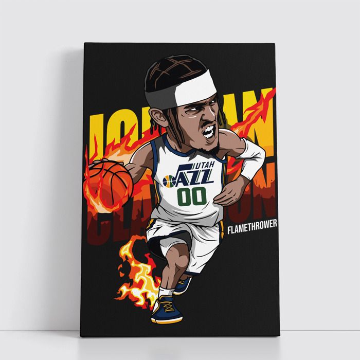 Tableau NBA sur Toile – Affiche Murale 25x40 cm avec Équipes et Joueurs Légendaires du Basket 284