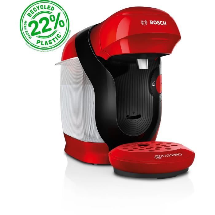 Multidryckes kaffemaskin - BOSCH - TASSIMO - T11 Style röd - 1400 W