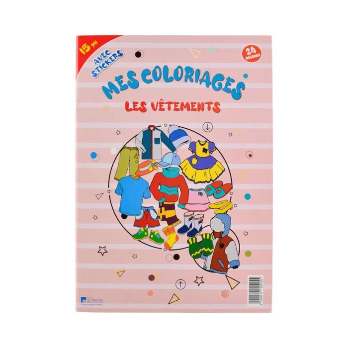 LIVRE COLORIAGE COLLECTION LES VETEMENTS