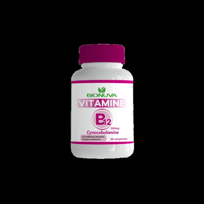 vitamine b12 comprimés favorise l'énergie soutient un système nerveux sain 500mcg 60 comprimes