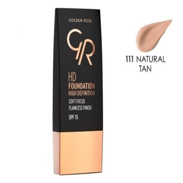 GOLDEN ROSE – HD FOUNDATION 111 NATURAL TAN