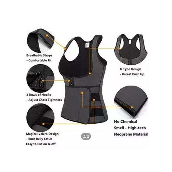 Ceinture de fitness - Non spécifié - Gilet thermoforming - Multicolore - Noir - Pour adultes