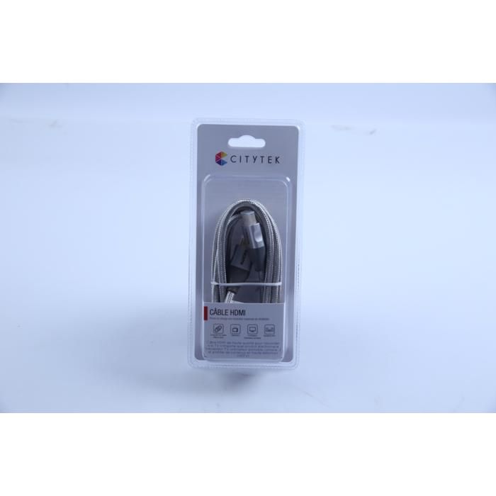 Câble HDMI 4K Ethernet 2 m MF109373 Citytek