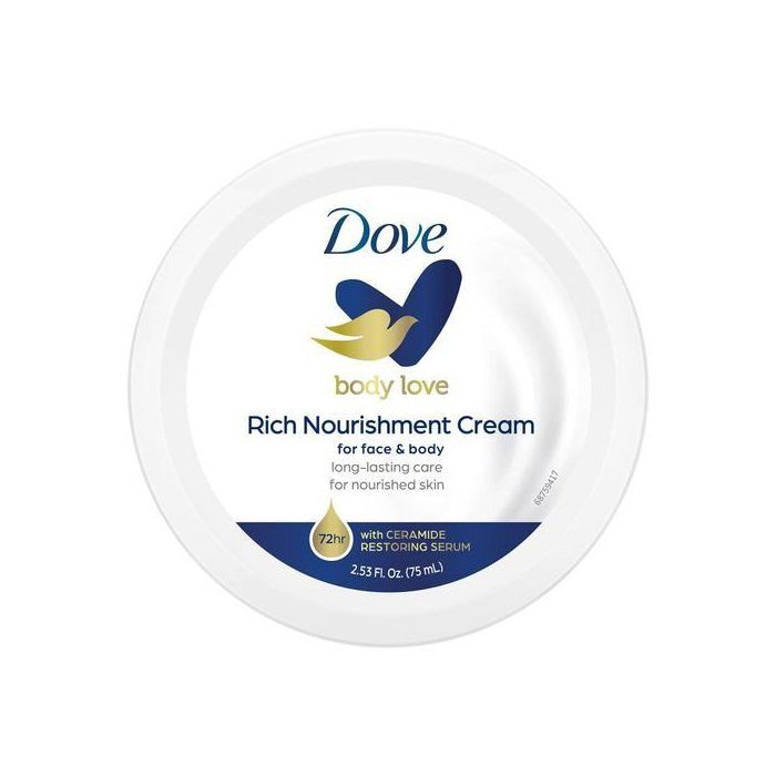 Crème - DOVE - BODY LOVE - 75ml - Sans parabène - Mixte